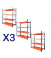 Pack Rack X 3 - Estantería Profesional Industrial