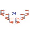 Pack Rack X 6 - Estantería Profesional