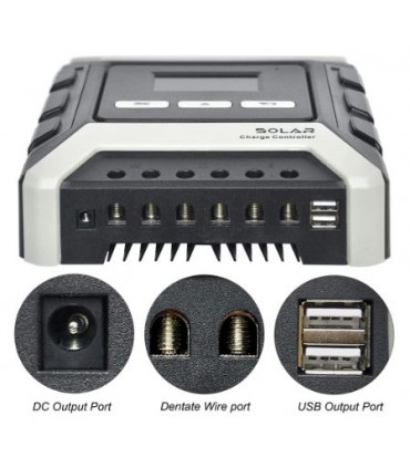 Controlador de Carga MPPT 80A 12/24/48v