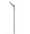Poste Tubular Galvanizado 6MTS con Canastillo, por Foco y Porta Panel