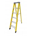 Escalera Fibra De Vidrio Industrial De 1.83 Metros 6 Peldaños