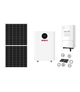 KIT SOLAR HIBRIDO SOLIS  8000 WATTS 48V CON LITIO