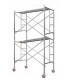 Pack 2 Andamios Galvanizado Profesional Con Tablón Y Ruedas