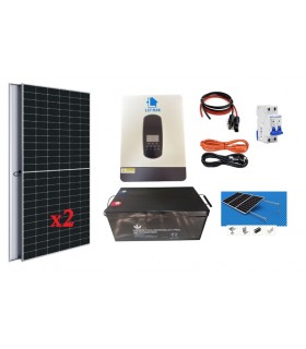 KIT SOLAR HOGAR 2000 WATTS 12V CON GEL