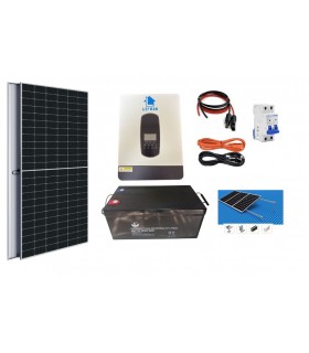 KIT SOLAR HOGAR 1000 WATTS 12V CON GEL