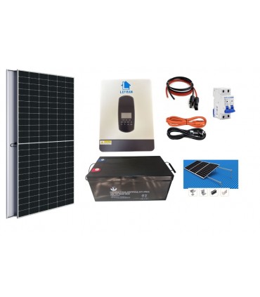 KIT SOLAR HOGAR 1000 WATTS 12V CON GEL