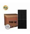 Pallet de Paneles 550w Monocristalino