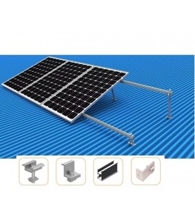 Kit Montaje Paneles Inclinado para 4 paneles 100cm (30-60°)