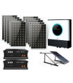 Kit Solar 8.000w Con B.Litio  + Soportes