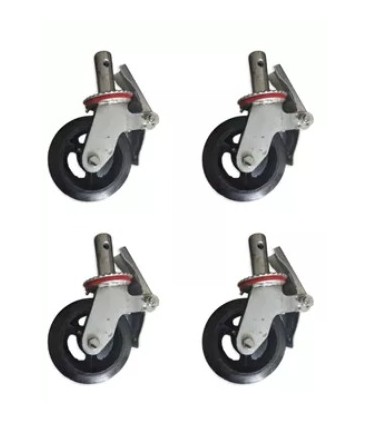 Juego de Ruedas para Andamio  Galvanizado de Construcción