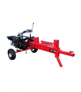 Astilladora Partidora Leña 10 Toneladas Gasolina 4T 7HP Con Ruedas